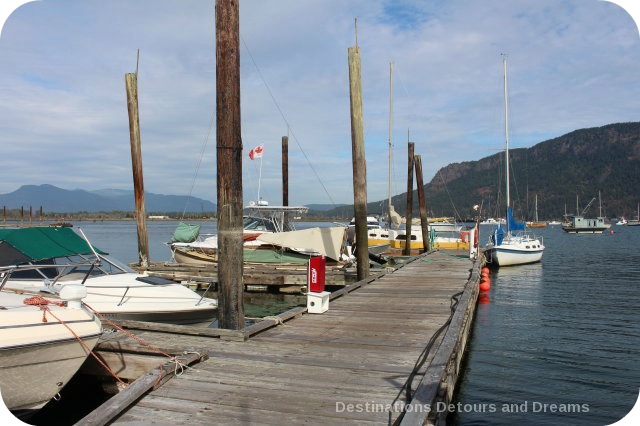 Pier at the quaint seaside village of Cowichan Bay on Vancouver Island