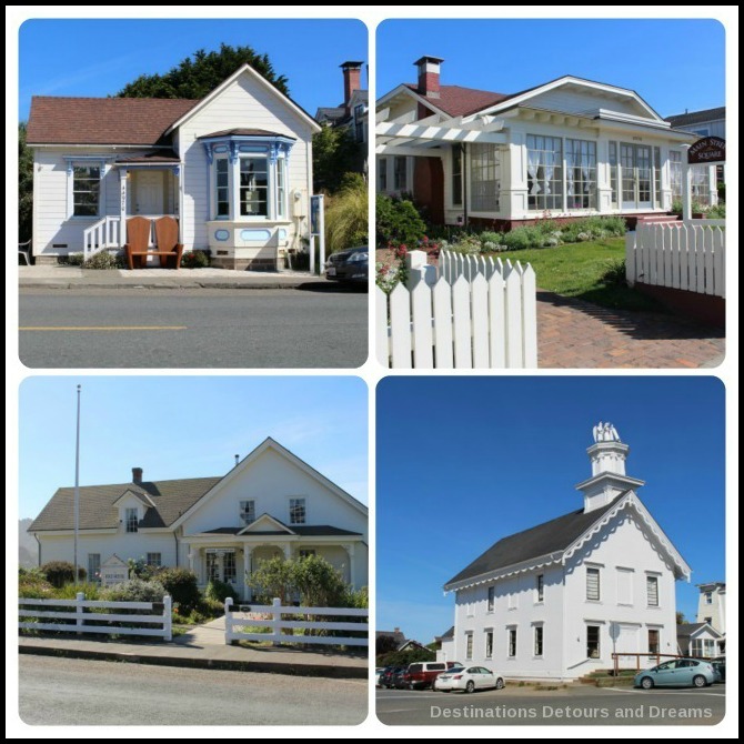 California North Coast Highlights: Mendocino Villages Victorian buildings