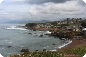 Cambria along California Pacific Coast Highway