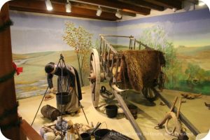 Diorama of a Métis hunting camp at St Boniface Museum