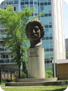 Statue of Louis Riel in front of St. Boniface Museum