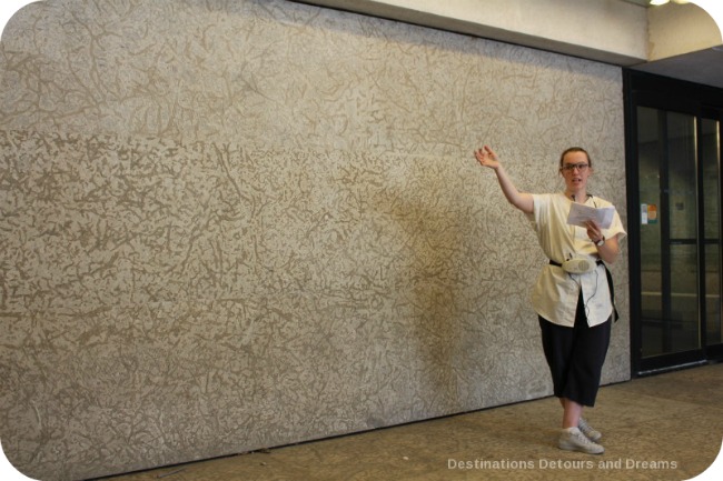 Winnipeg and Tyndall Stone: Fossils and Architecture along walls of Winnipeg Art Gallery