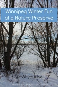 Winniupeg Winter Fun at FortWhyte Alive nature preserve