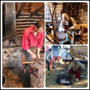 Festival du Voyageur: traditional craftsman