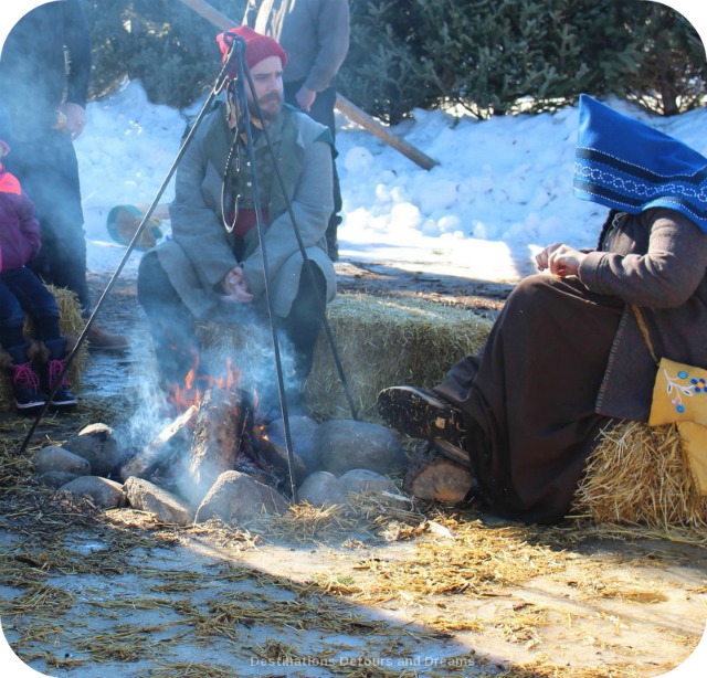 Festival du Voyageur: campfire