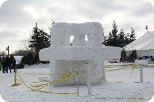 Festival du Voyageur snow sculpture