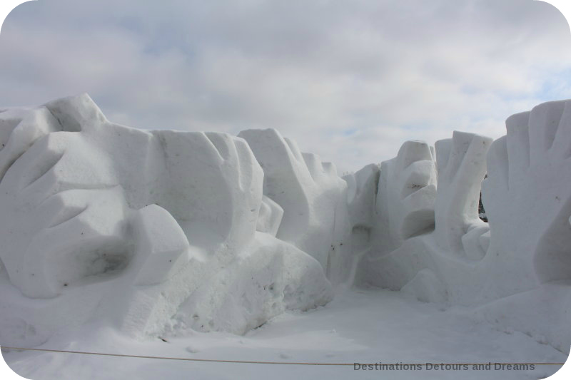 Festival du Voyageur snow sculpture