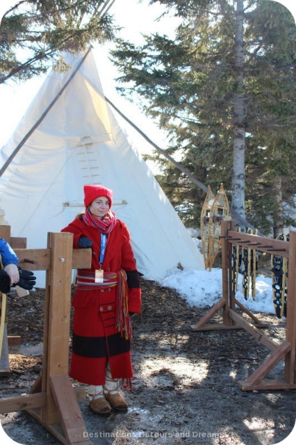 Snowshoeing is one of activities at Festival du Voyageur