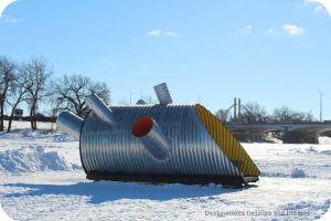 Ice Skating and Architecture: Warming Huts on the River, Winnipeg - "Hole Idea" hut