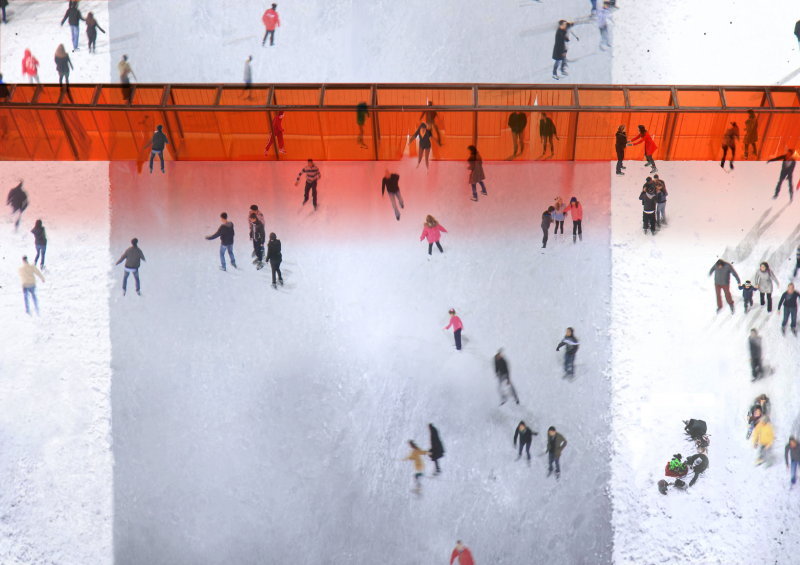 Ice Skating and Architecture: Warming Huts on the River, Winnipeg - "Open Border" hut