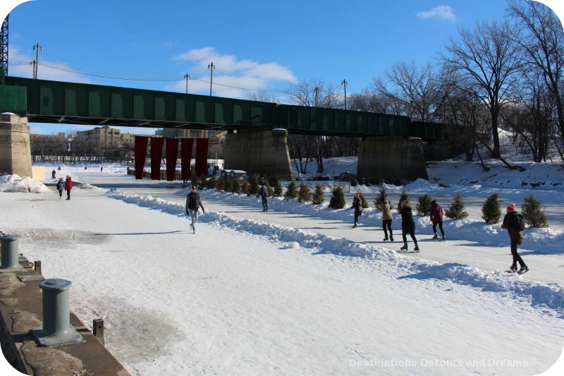 Ice Skating on the longest naturally frozen trail in the world