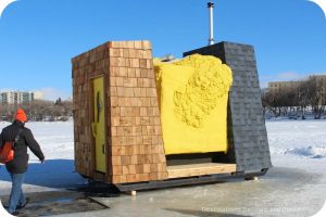 Ice Skating and Architecture: Warming Huts on the River, Winnipeg- "WARMHUT" hut