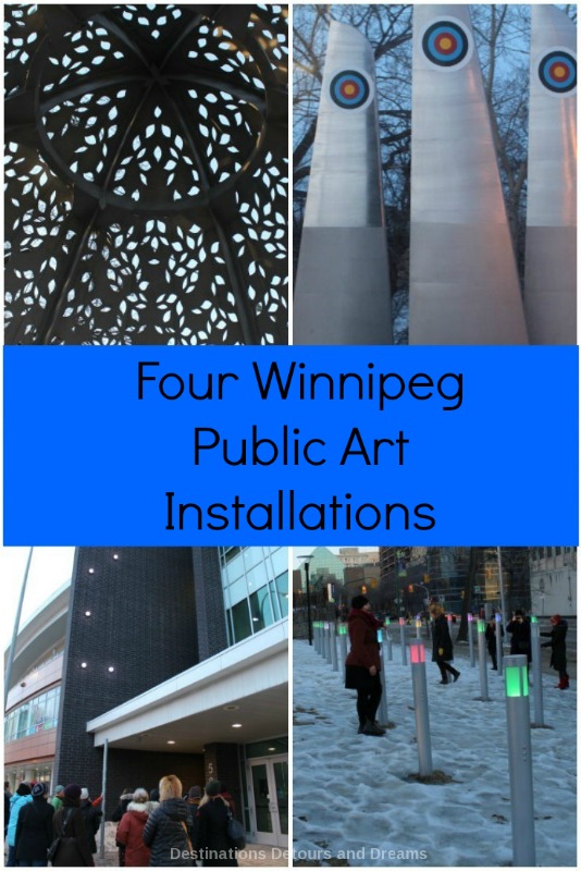 Four Public Art Installations in Winnipeg, Manitoba: Heaven Between, High Five, YOU YOU + YOU, and DIY Field
