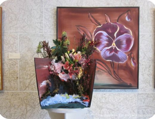 Art in Bloom: a floral display inspired by art at the Winnipeg Art Gallery: design by Art City inspired by "Untitled" by Wando Kopp from her Postcards from Paris series