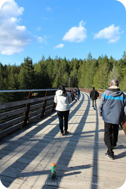 The historic Kinsoh Trestle Bridge on Vancouver Island