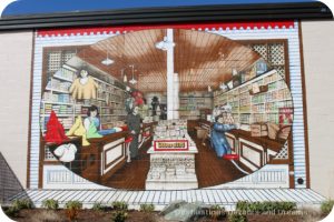 Murals in Chemainus, British Columbia (Muraltown): The Company Store by Dan Sawatzky