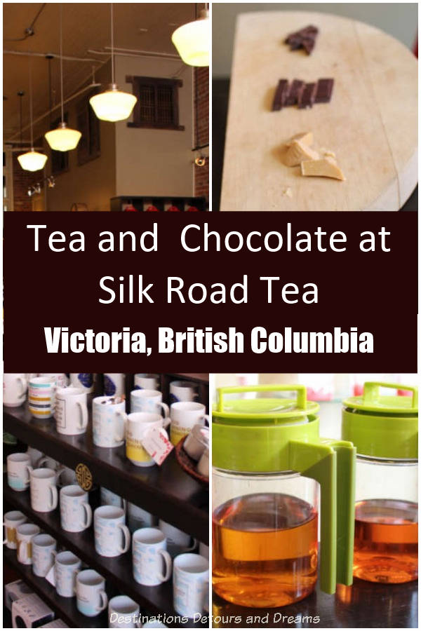 Tea and chocolate tasting at Silk Road Tea in Victoria, British Columbia. #BritishColumbia #Victoria #tea #chocolate #Canada