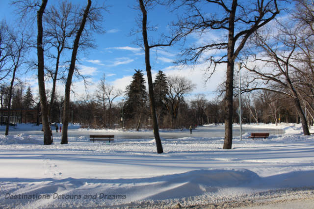 Sunny Winnipeg winter day