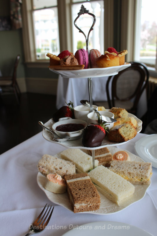 Afternoon tea at the Gatsby Mansion in Victoria, British Columbia