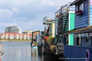 Float homes at Fisherman's Wharf in Victoria, British Columbia