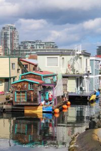 Floating home at Fisherman's Wharf in Victoria, British Columbia