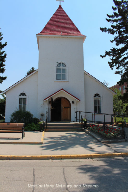 Canada Past and Present at RCMP Heritage Centre in Regina, Saskatchewan; chapel at Depot Division