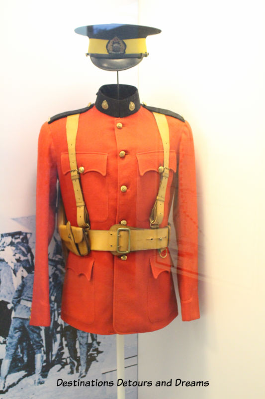 Canada Past and Present at RCMP Heritage Centre in Regina, Saskatchewan: the uniform