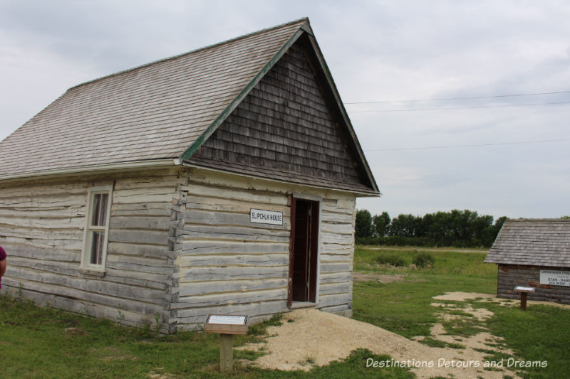 Slipchuk House at Arborg and District Multicultural Heritage Village,where restored buildings preserve Manitoba's past. 