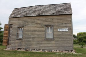 Vigfusson House at Arborg and District Multicultural Heritage Village,where restored buildings preserve Manitoba's past.