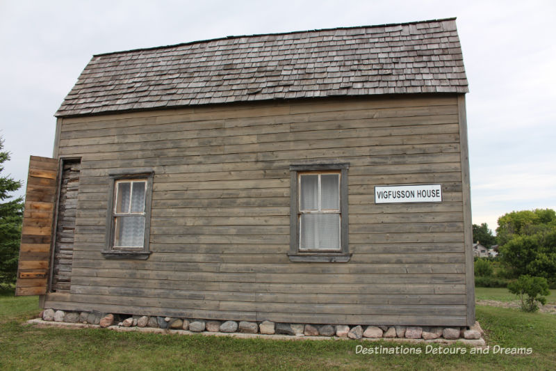 Vigfusson House at Arborg and District Multicultural Heritage Village,where restored buildings preserve Manitoba's past. 