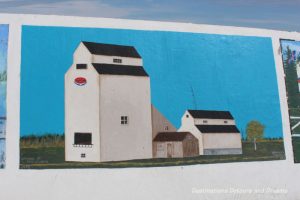 Gimli Seawall Gallery, a collection of murals on a protective wall on the pier, is a favourite tourist attraction in Gimli, Manitoba