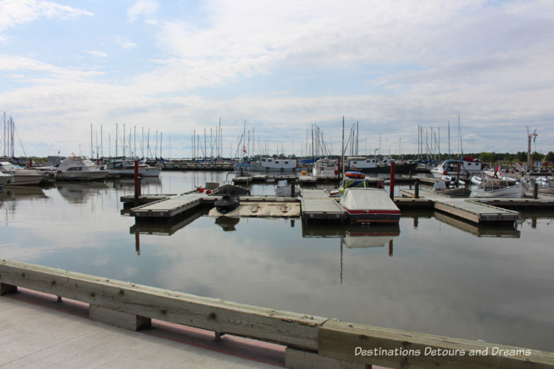 Looking toward Gimli Harbour from the Seawall Gallery