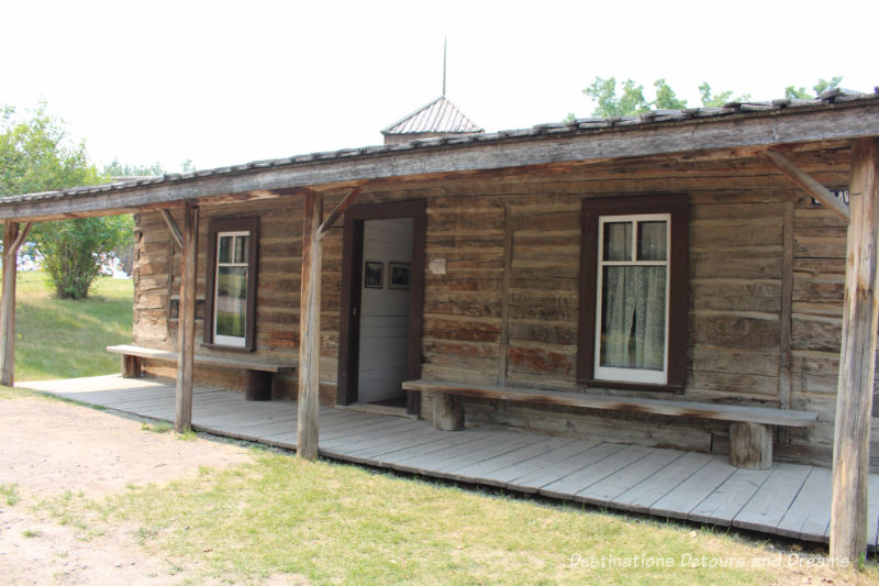Cabin in Heritage Park Historical Village in Calgary, Alberta