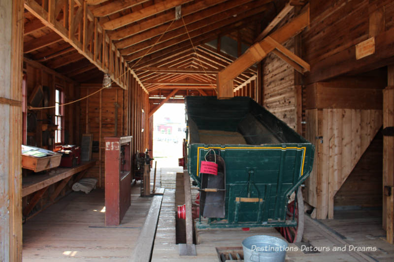 Shonts Grain Elevator in Heritage Park Historical Village in Calgary, Alberta