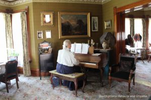 Prince House parlour in in Heritage Park Historical Village in Calgary, Alberta