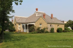 Sandstone House in Heritage Park Historical Village in Calgary, Alberta