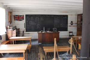 Gleichen School in Heritage Park Historical Village in Calgary, Alberta