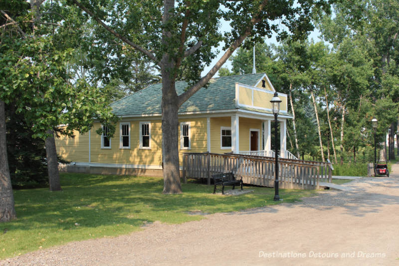 Montefiore Synagogue in Heritage Park Historical Village in Calgary, Alberta