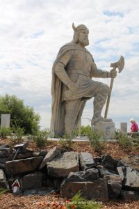 Viking statue in Gimli Manitoba (New Iceland)