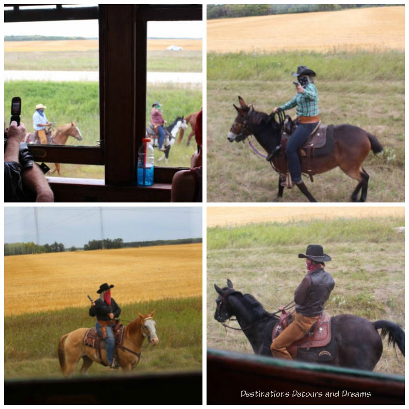 The Great Train Robbery: a fun excursion on Manitoba's Prairie Dog Central Railway, a heritage train