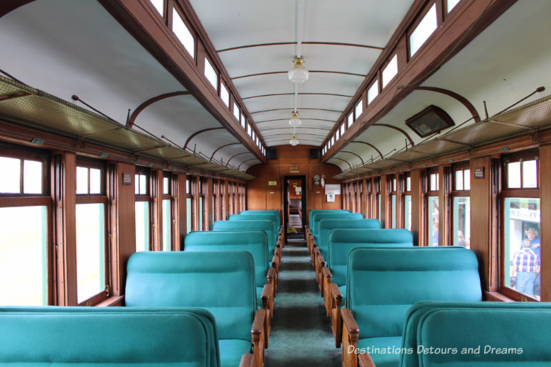 Coach 106 on The Great Train Robbery: a fun excursion on Manitoba's Prairie Dog Central Railway, a heritage train