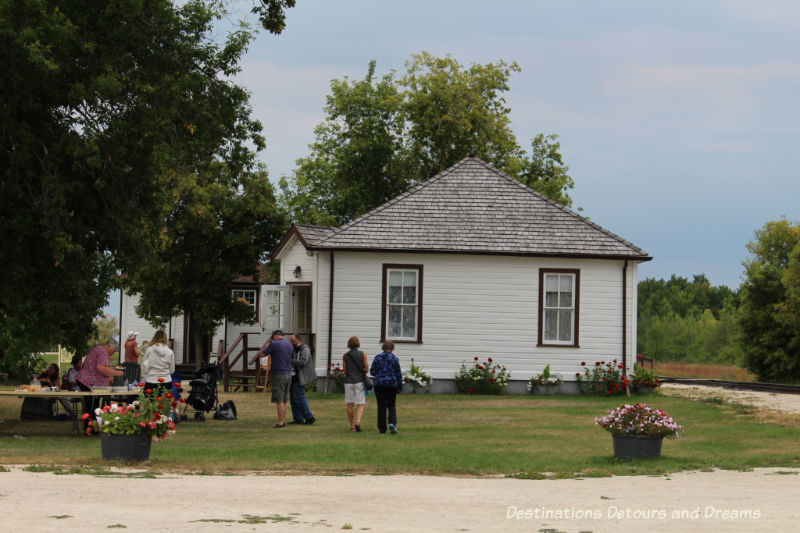 Grosse Isle Heritage Site: a stop on The Great Train Robbery: a fun excursion on Manitoba's Prairie Dog Central Railway, a heritage train