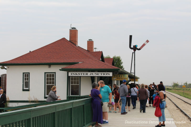 Inkster Station, The Great Train Robbery: a fun excursion on Manitoba's Prairie Dog Central Railway, a heritage train