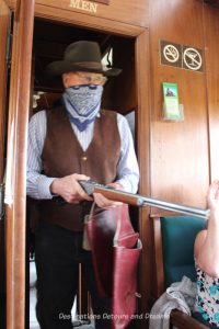 The Great Train Robbery: a fun excursion on Manitoba's Prairie Dog Central Railway, a heritage train