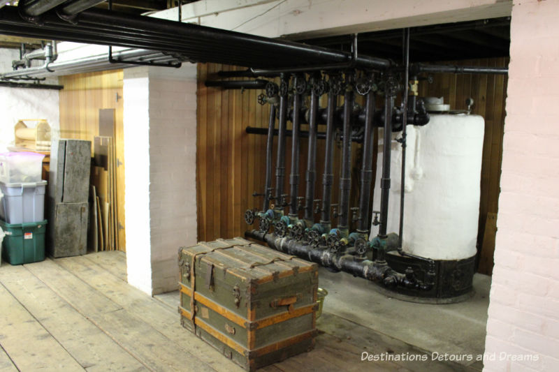 Original boiler in Dalnavert Museum, Winnipeg, Manitoba
