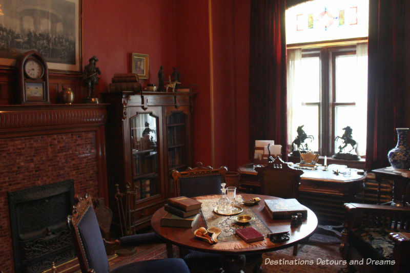 Hugh Macdonald's study in Dalnavert Museum, Winnipeg, Manitoba