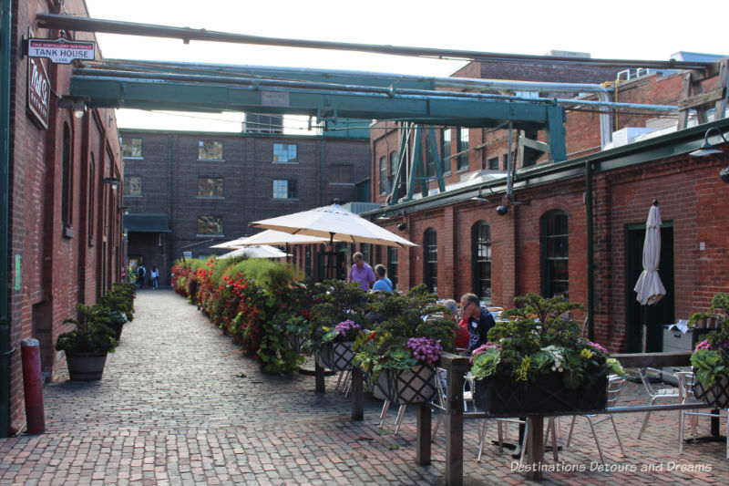 Toronto Distillery District: a Victorian industrial site in Toronto, Ontario is now an arts, culture and entertainment destination