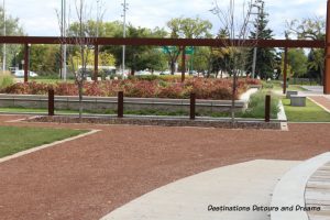 Discovering history at Upper Fort Garry Provincial Park in Winnipeg, Manitoba through technology, art, gardens and an old gate