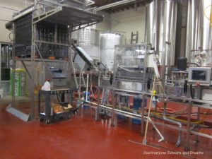 Winnipeg Ale Trail: canning machine at Torque Brewing Co.