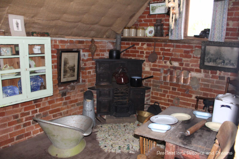 Display at the Rural Life Centre in Tilford, Surrey showcasing over 150 years of British rural life